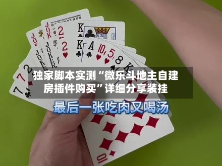 独家脚本实测“微乐斗地主自建房插件购买”详细分享装挂-第3张图片