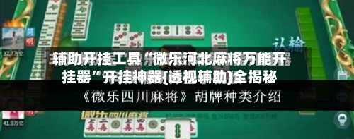 辅助开挂工具“微乐河北麻将万能开挂器”开挂神器{透视辅助}全揭秘