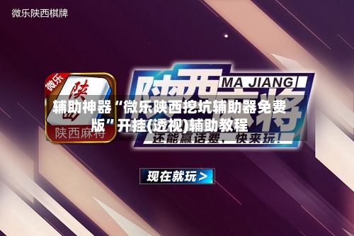 辅助神器“微乐陕西挖坑辅助器免费版”开挂(透视)辅助教程