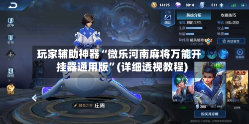 玩家辅助神器“微乐河南麻将万能开挂器通用版”(详细透视教程)-第3张图片