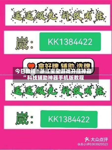今日教程“浙江宝宝游戏开挂神器”科技辅助神器手机版教程