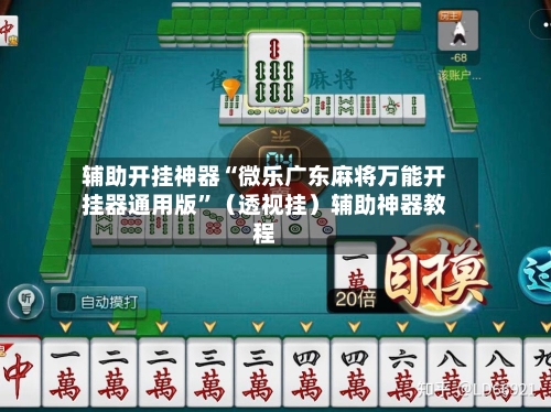 辅助开挂神器“微乐广东麻将万能开挂器通用版”（透视挂）辅助神器教程-第3张图片