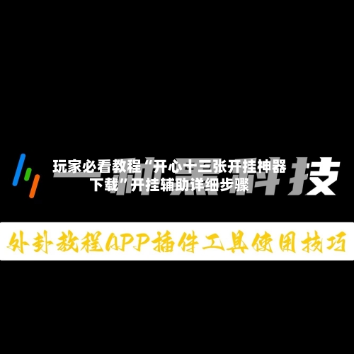 玩家必看教程“开心十三张开挂神器下载	”开挂辅助详细步骤-第2张图片