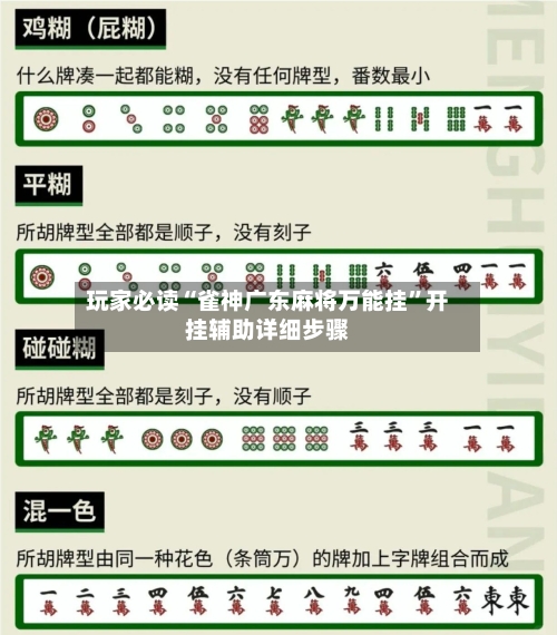 玩家必读“雀神广东麻将万能挂”开挂辅助详细步骤-第3张图片